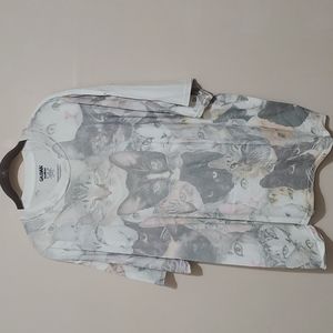 Cat Print T-shirt